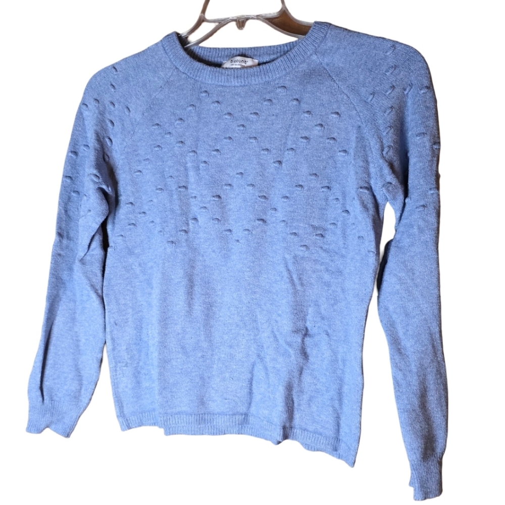b.young The Collection Blue Knit Sweater Women’s Size M